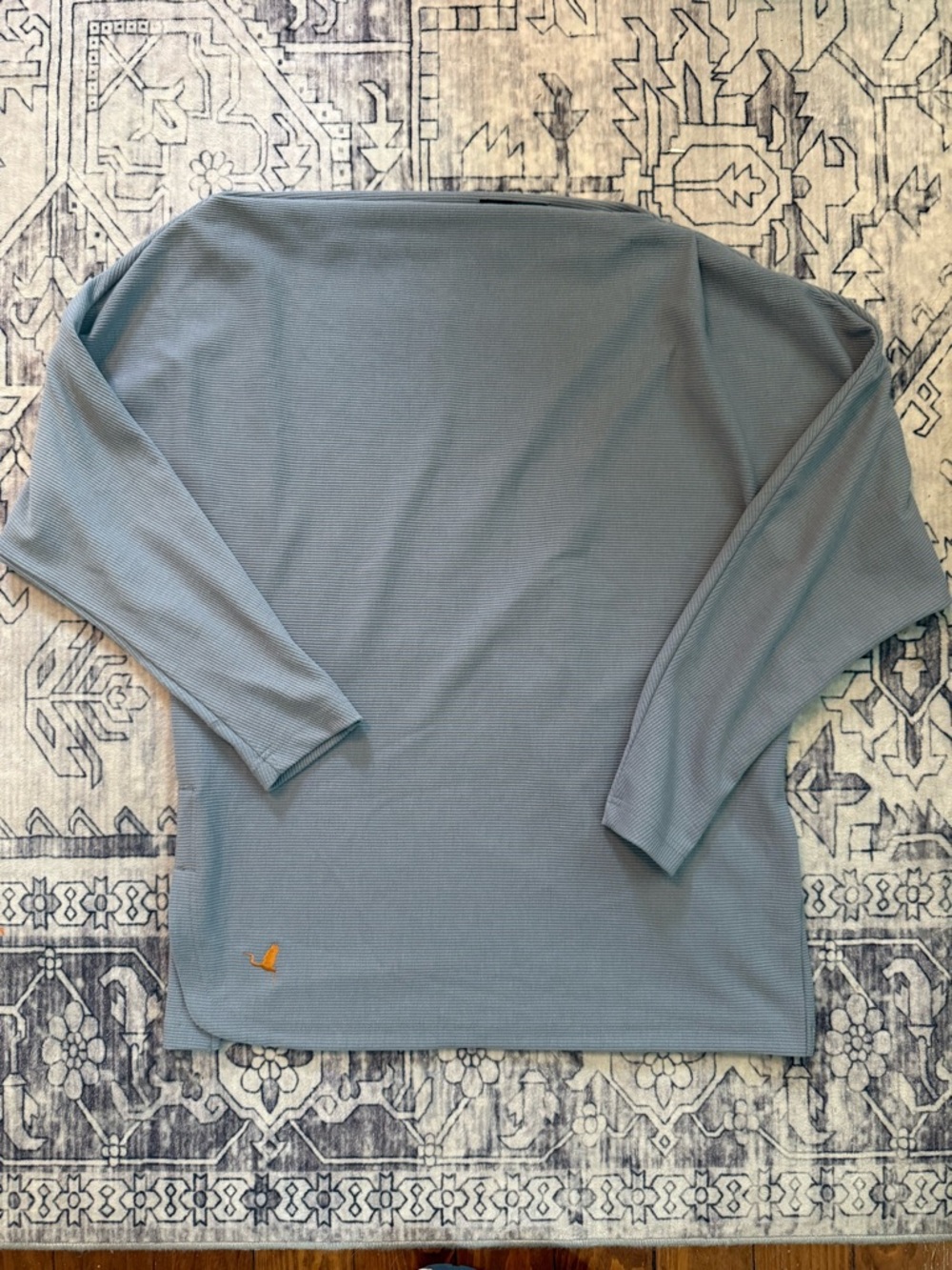 Levelwear verve golf off shoulder ribbed grey sweater women’s L
